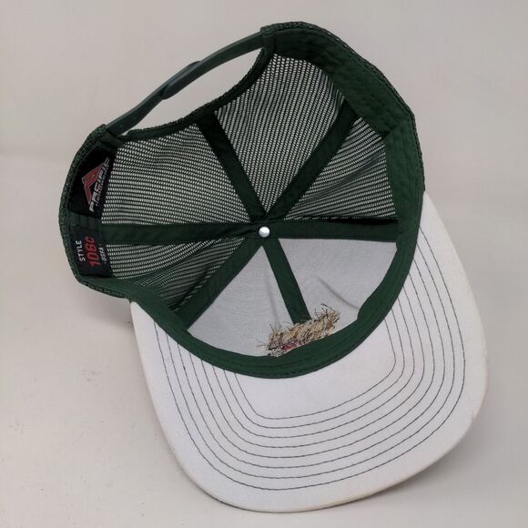 Pacific Headwear Men's Snapback Mesh Back Hat Green OSFA Embroidered Indian Head - Picture 6 of 8
